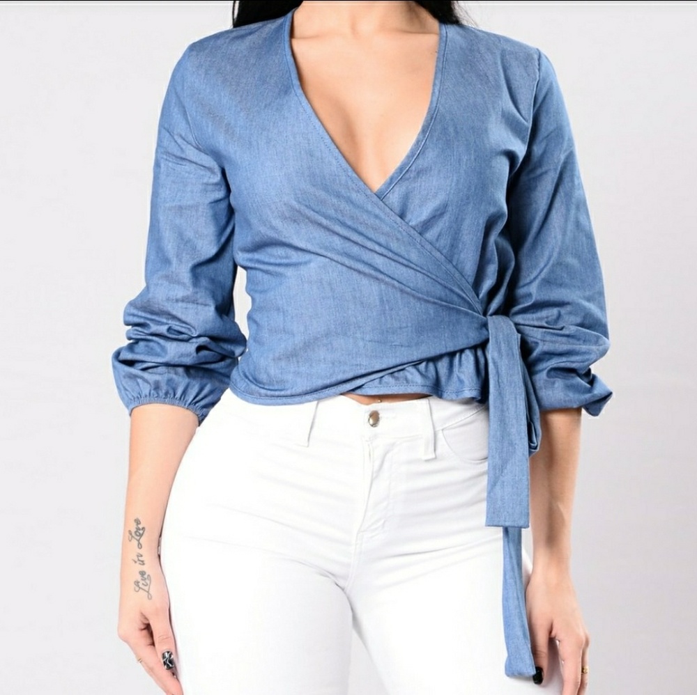 Women wrap shirt